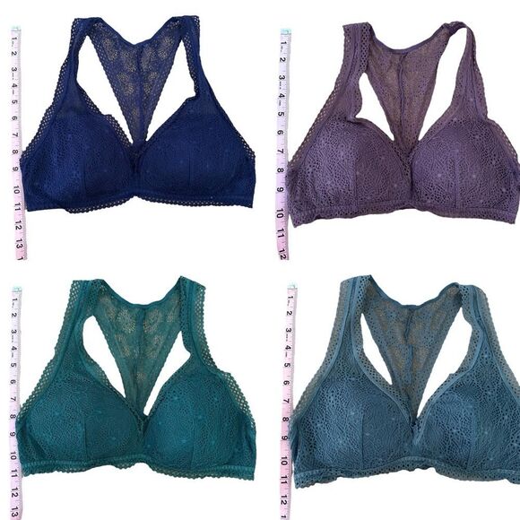 Victoria’s Secret Bralette ~ Set of 4 ~ pullover Racerback ~ lightly padded~ S,M - Picture 12 of 14